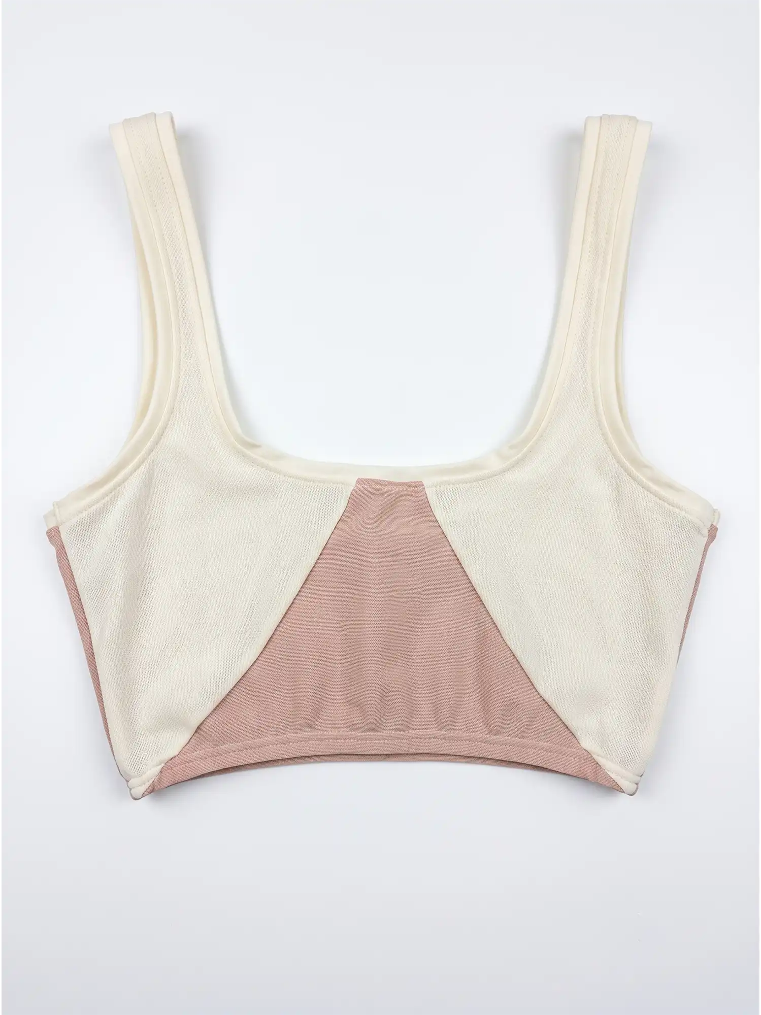 Top bikini rosa y vainilla de Lilah flat lay 01