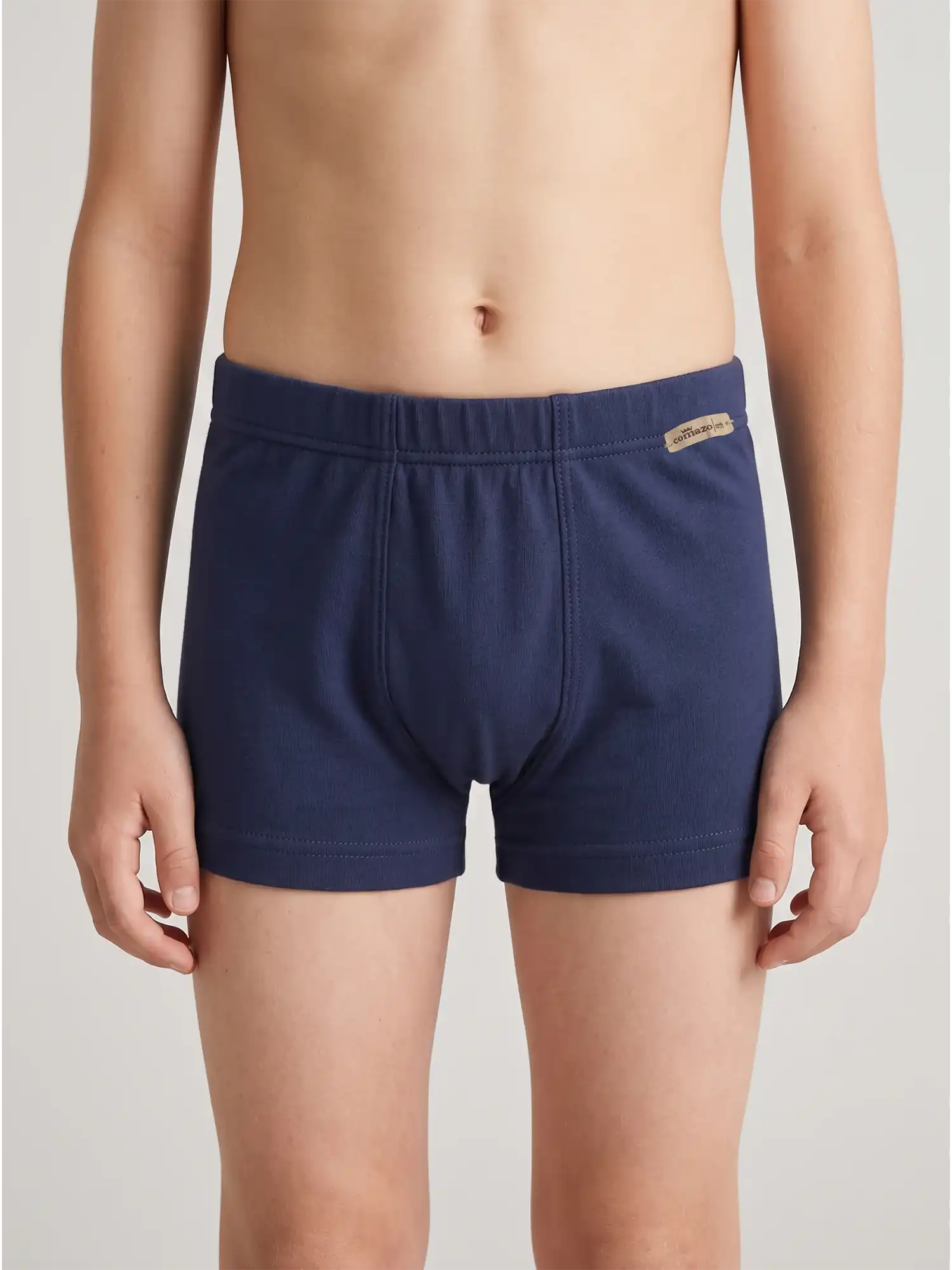 Boxer infantil 100% algodón orgánico azul marino, de Comazo Earth 01 bis