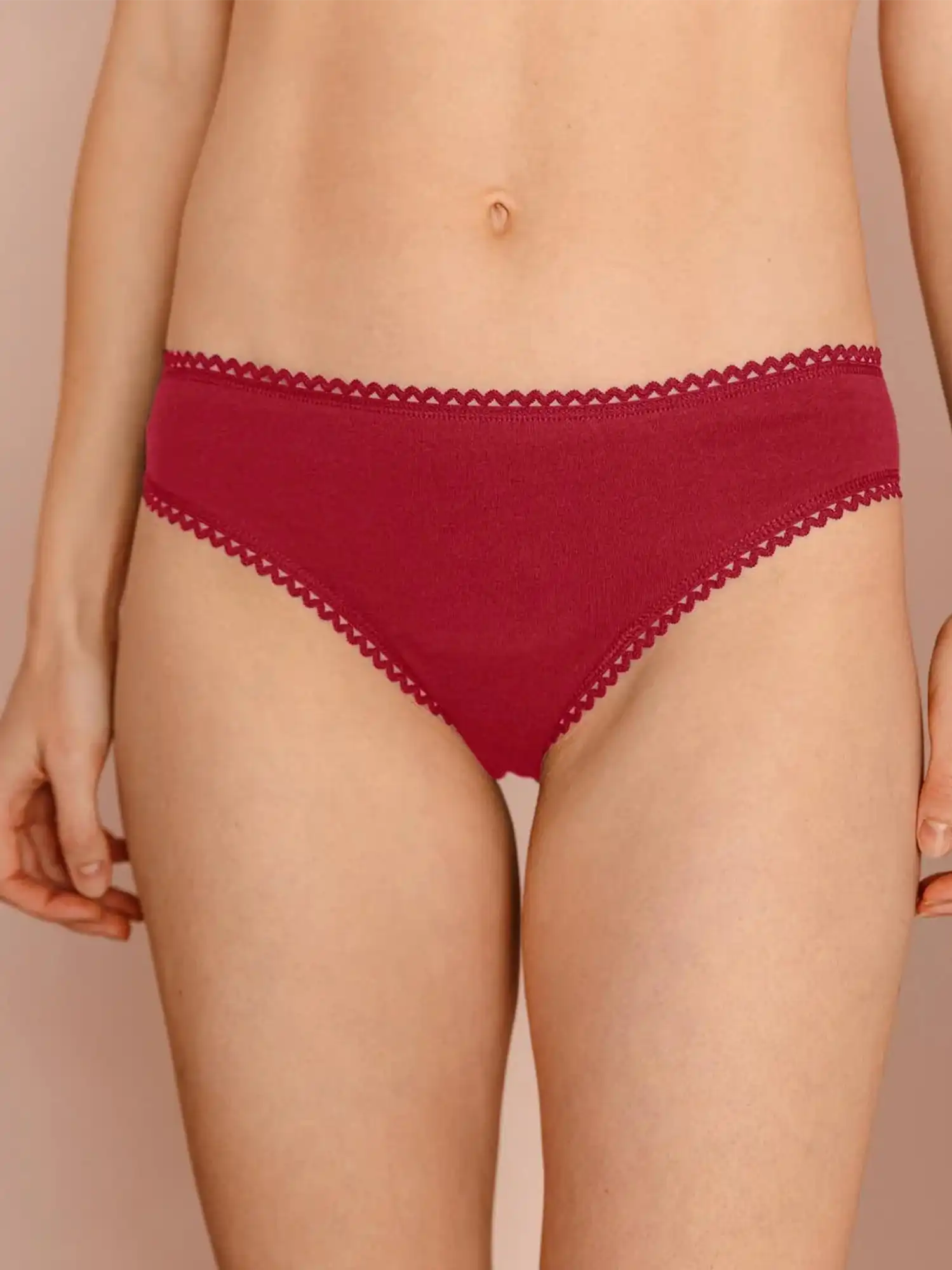 Bragas de algodón orgánico granate, de We Are Jolies 01