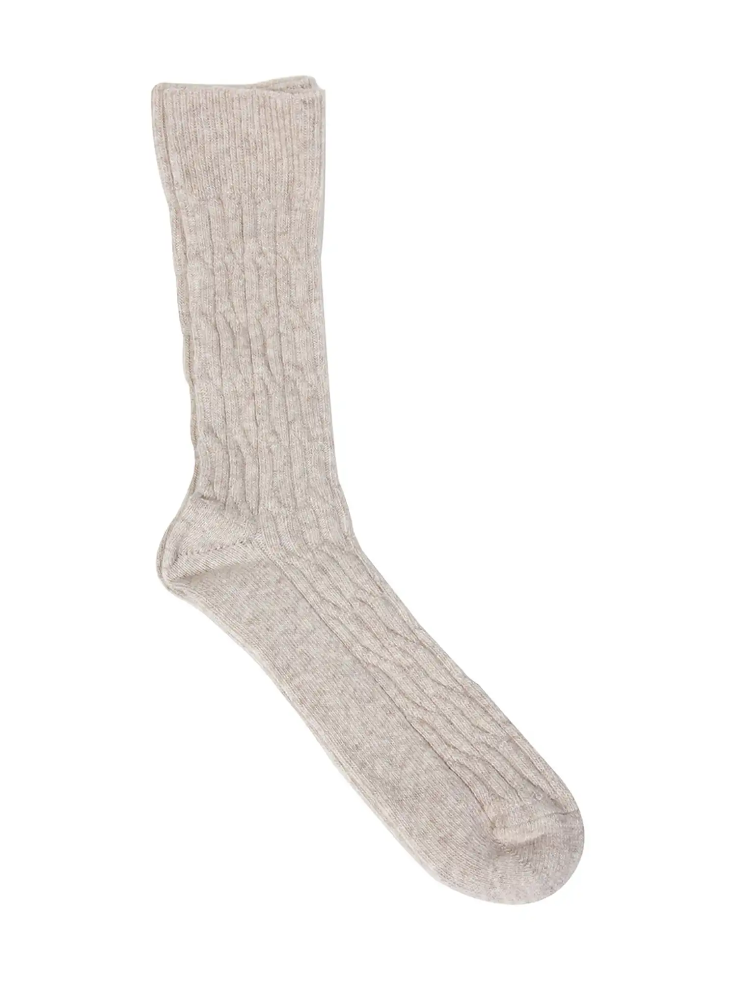 Calcetines de lana y algodón orgánico beige, de Venga 01