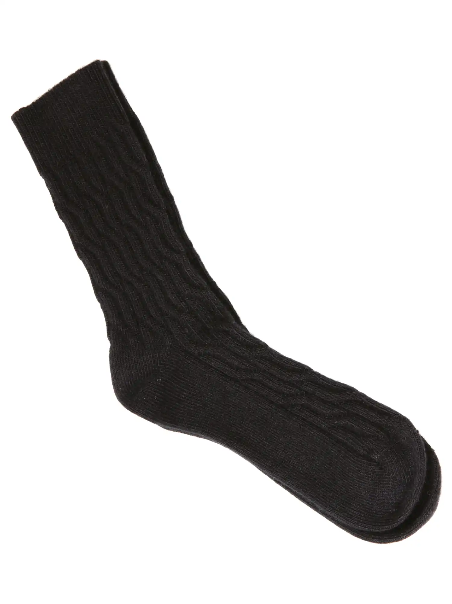 Calcetines de lana y algodón orgánico color negro, de Venga 01