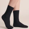 Pack 3 pares de calcetines de algodón orgánico negros, de Venga 02