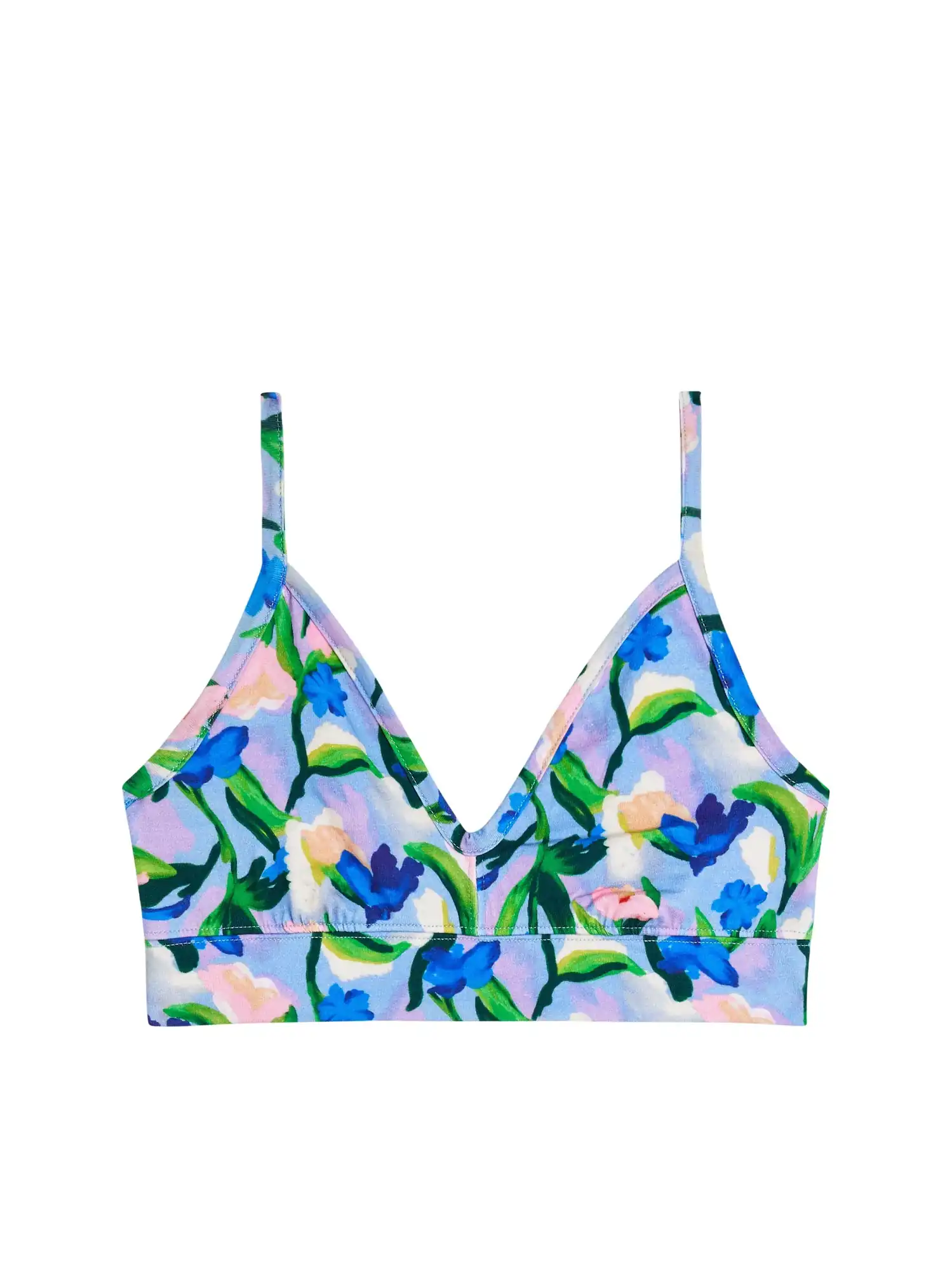 Sujetador de algodón orgánico con estampado malva, de We Are Jolies 02